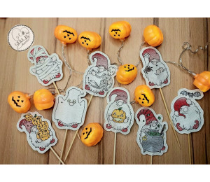 Stickserie - Halloween Gnomes